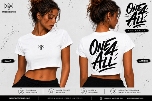 Crop Top NanoDesignStudio Collection ONE 4 ALL
