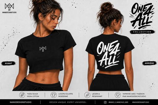 Crop Top NanoDesignStudio Collection ONE 4 ALL