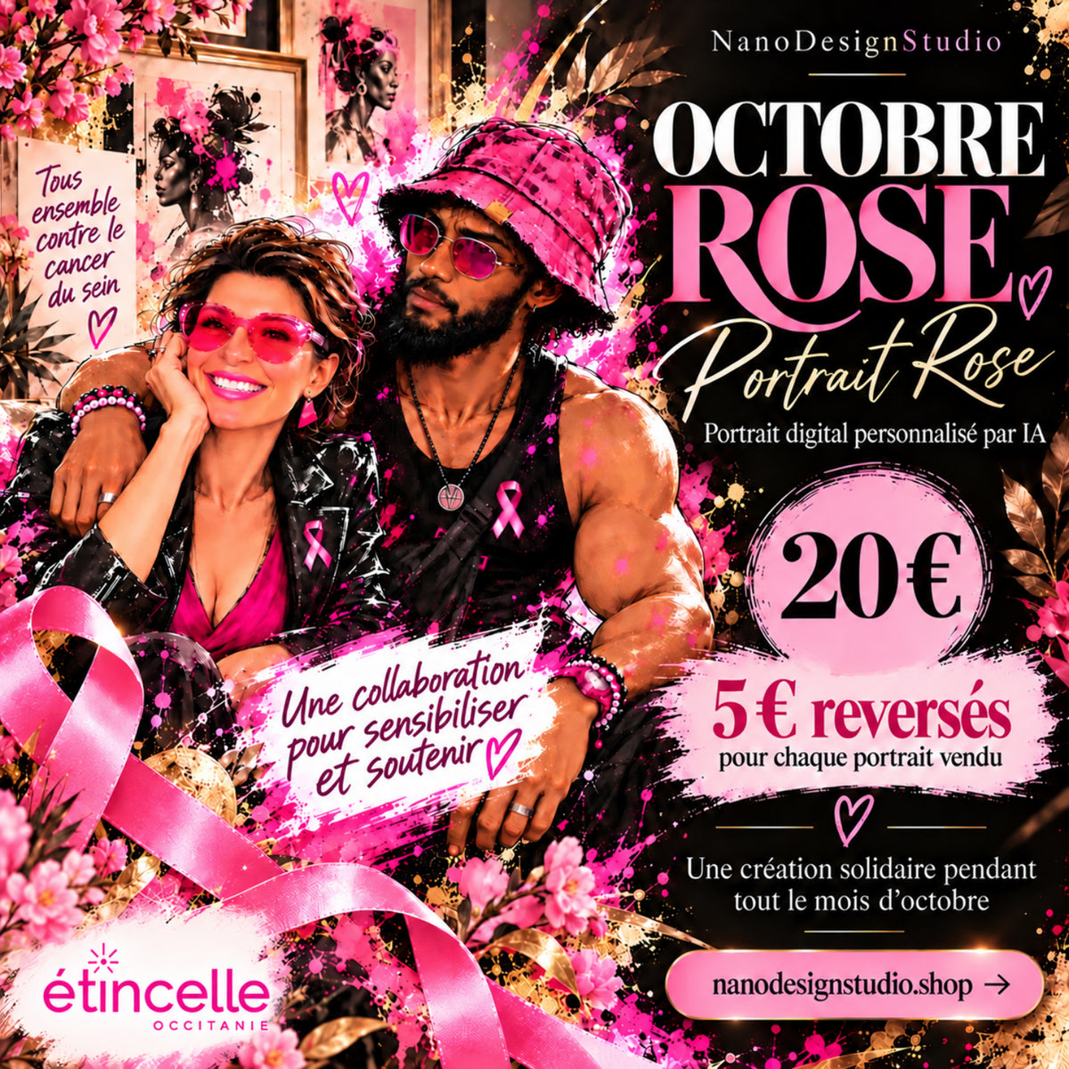Portrait Rose — Édition Octobre Rose