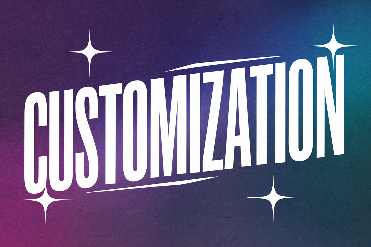 Personnalisation/Customization