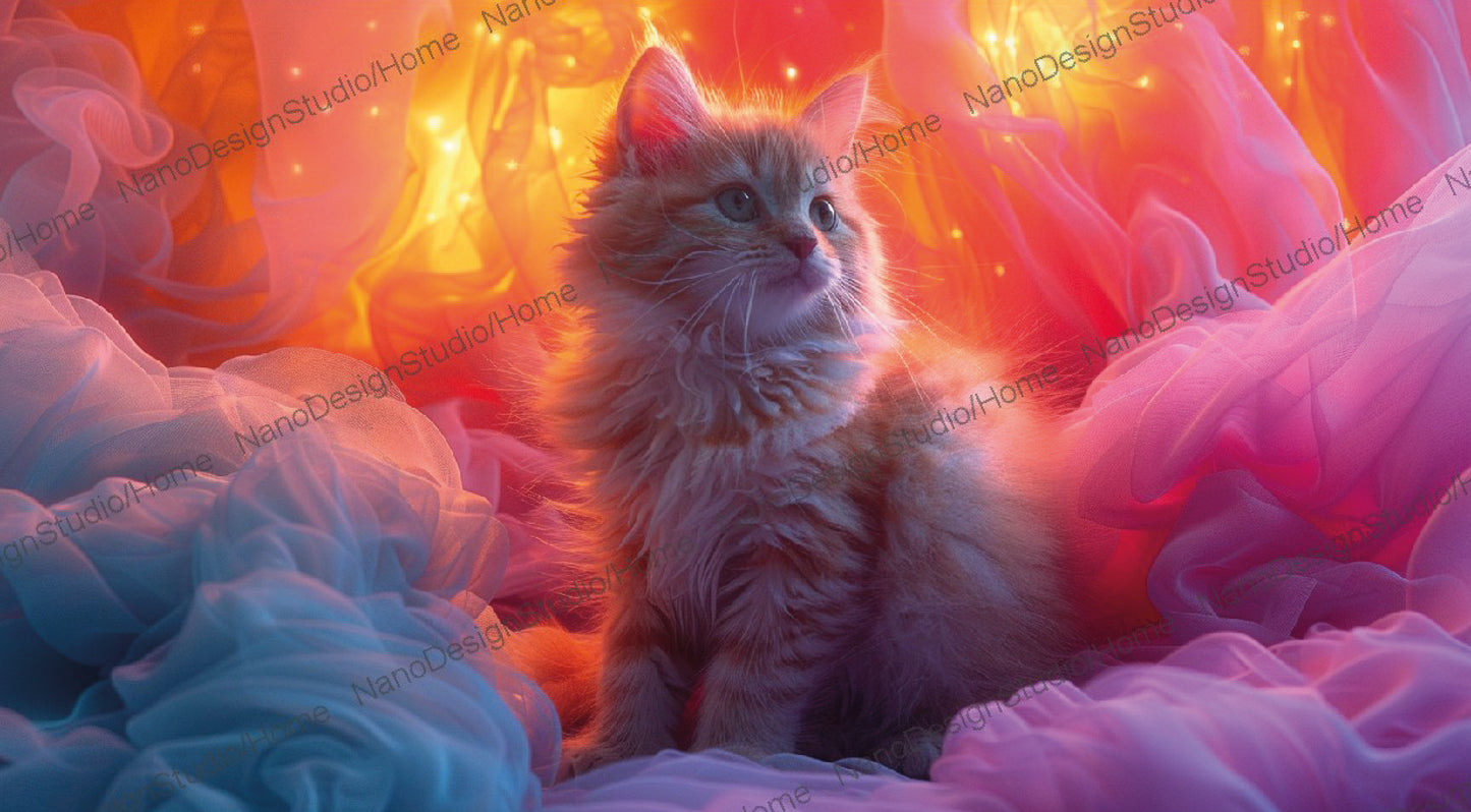 Landscape Collection 15 : Cute Cats – Affiche Murale Chat Mignon