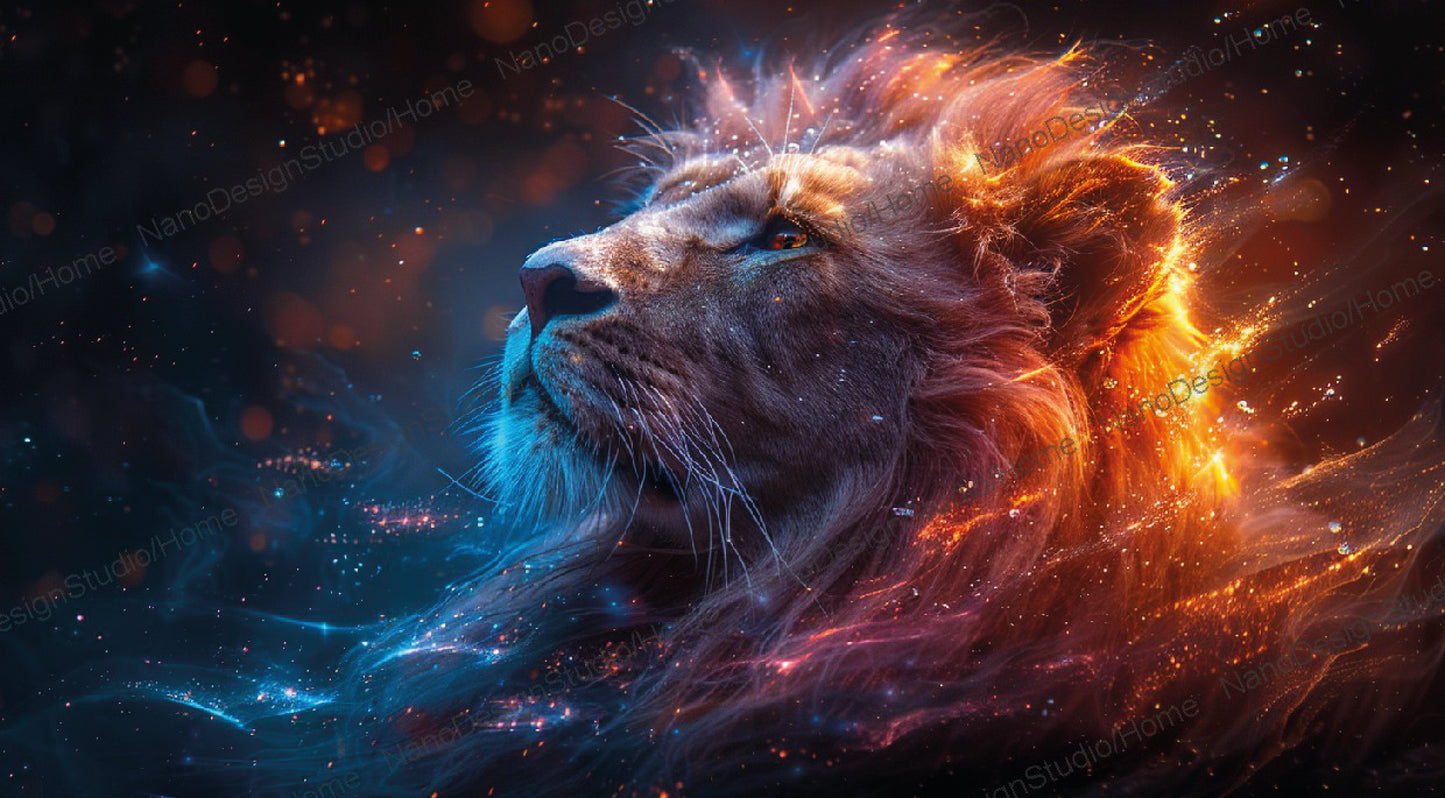 Landscape Collection 17 : Lion Majestueux – Affiche Murale Animal Sauvage