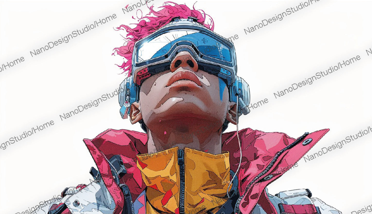 Landscape Collection 18 : CyberPunk Hors-Série – Affiche Murale Personnage Cyberpunk