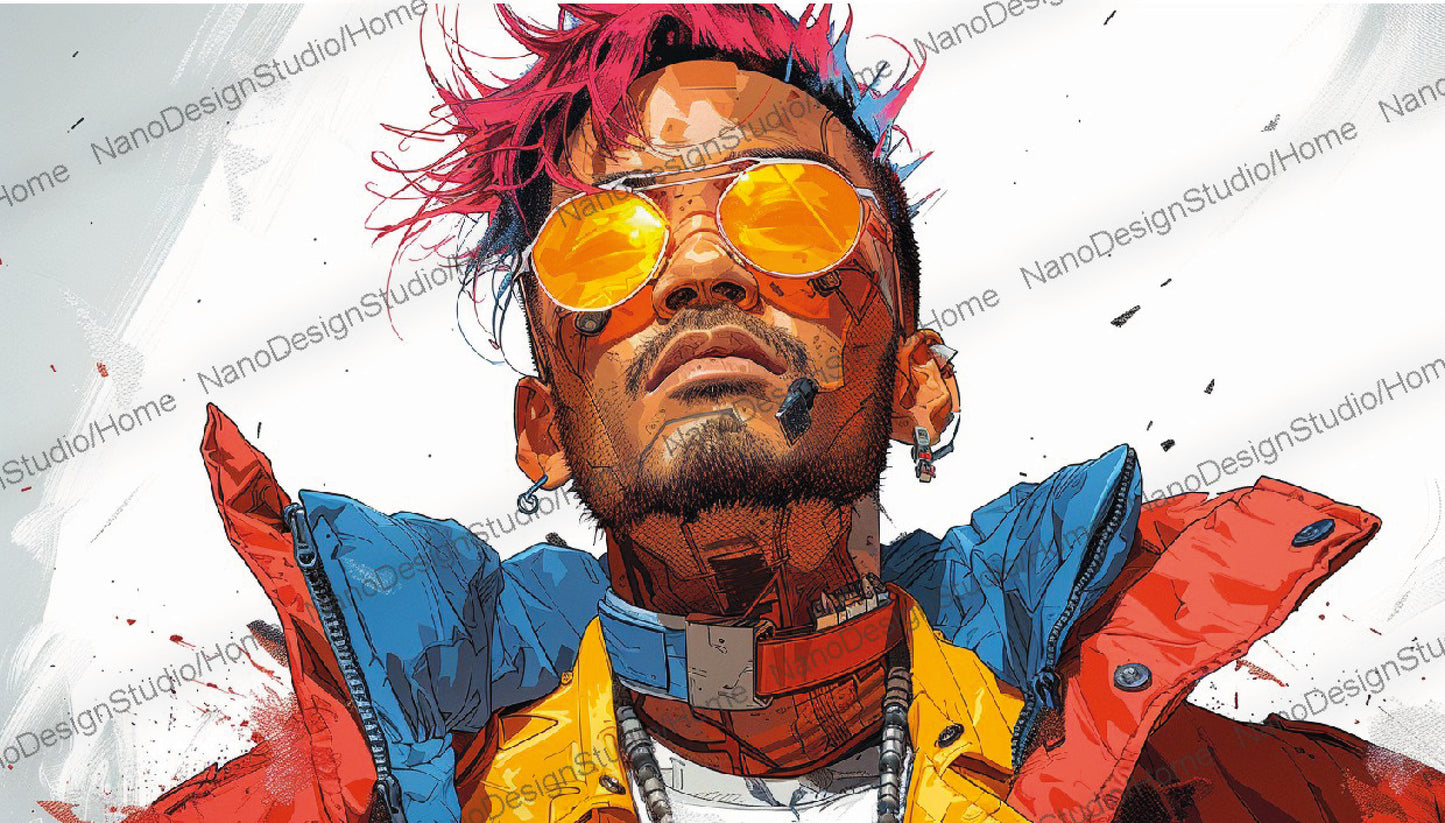 Landscape Collection 18 : CyberPunk Hors-Série – Affiche Murale Personnage Cyberpunk