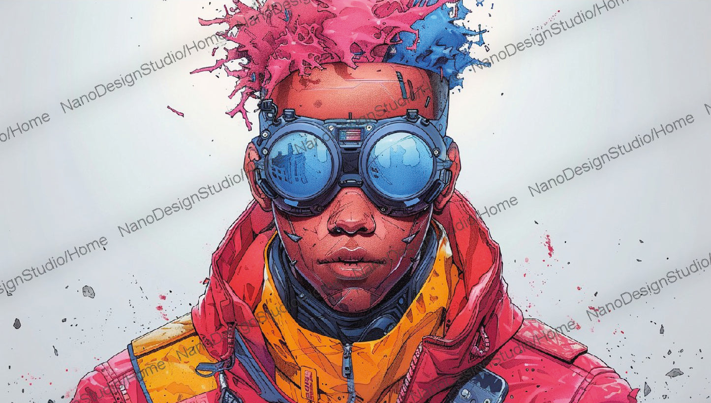 Landscape Collection 18 : CyberPunk Hors-Série – Affiche Murale Personnage Cyberpunk