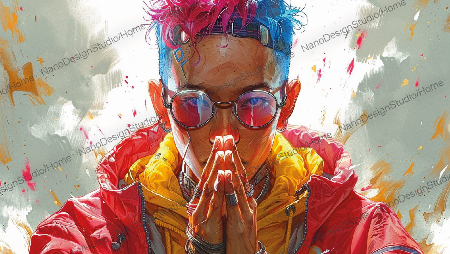 Landscape Collection 18 : CyberPunk Hors-Série – Affiche Murale Personnage Cyberpunk