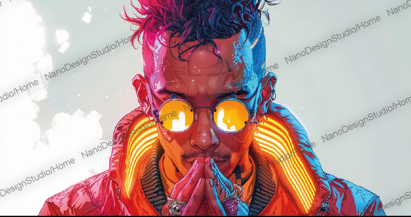 Landscape Collection 18 : CyberPunk Hors-Série – Affiche Murale Personnage Cyberpunk