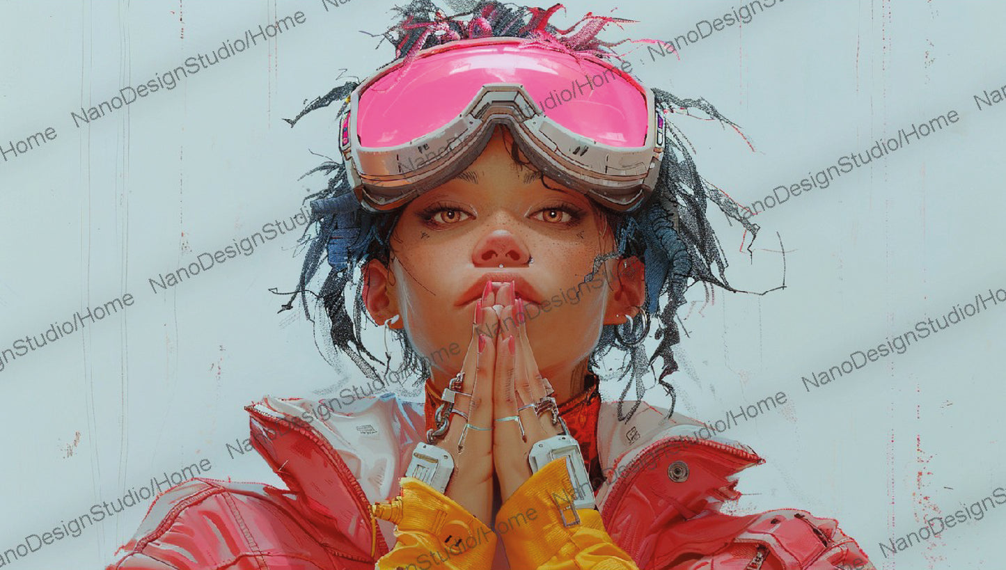 Landscape Collection 18 : CyberPunk Hors-Série – Affiche Murale Personnage Cyberpunk