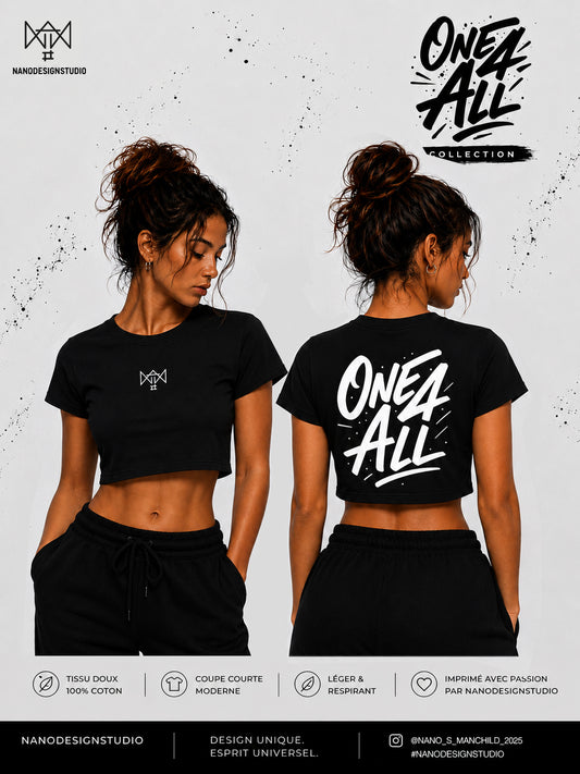 Crop Top NanoDesignStudio Collection ONE 4 ALL