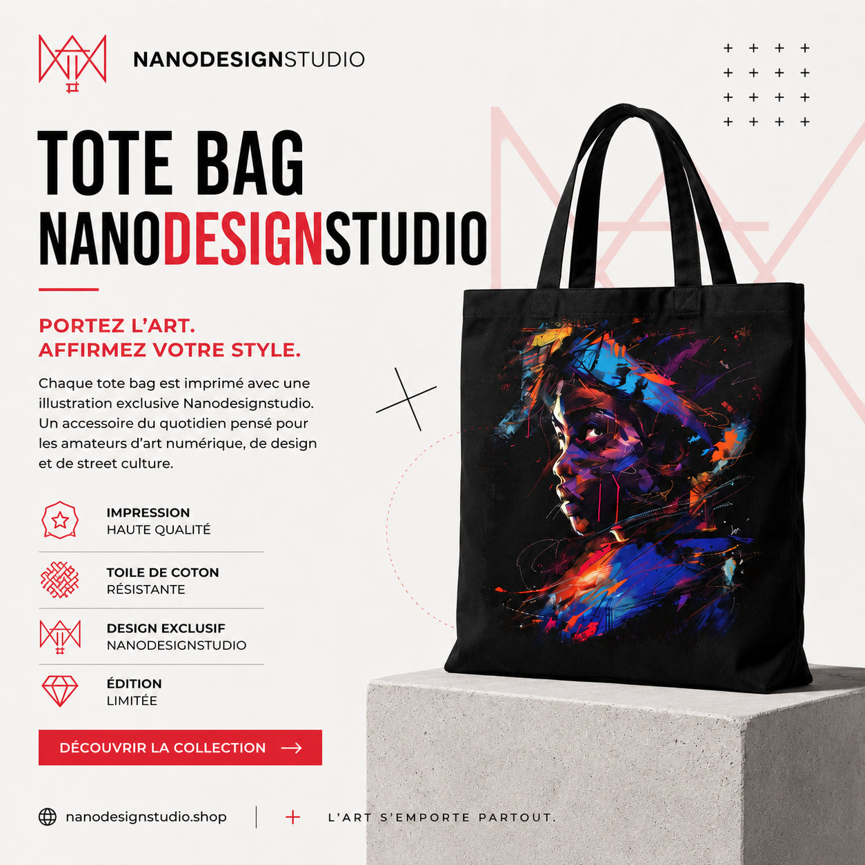 Tote Bag Nanodesignstudio Personnalisée