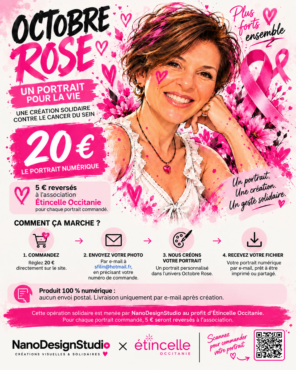 Portrait Rose — Édition Octobre Rose